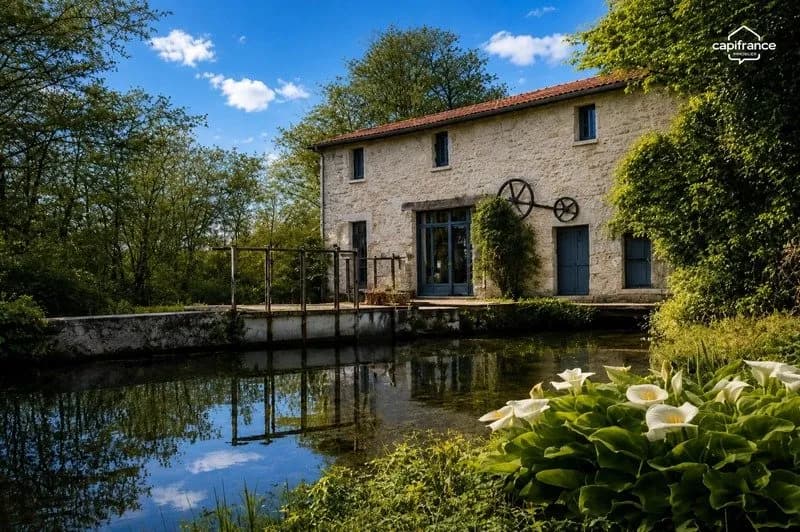 Ensemble immobilier de caractère sur plus de 2 hectares bordés par la rivière à vendre LA MOTHE SAINT HERAY (79) - Photo 1