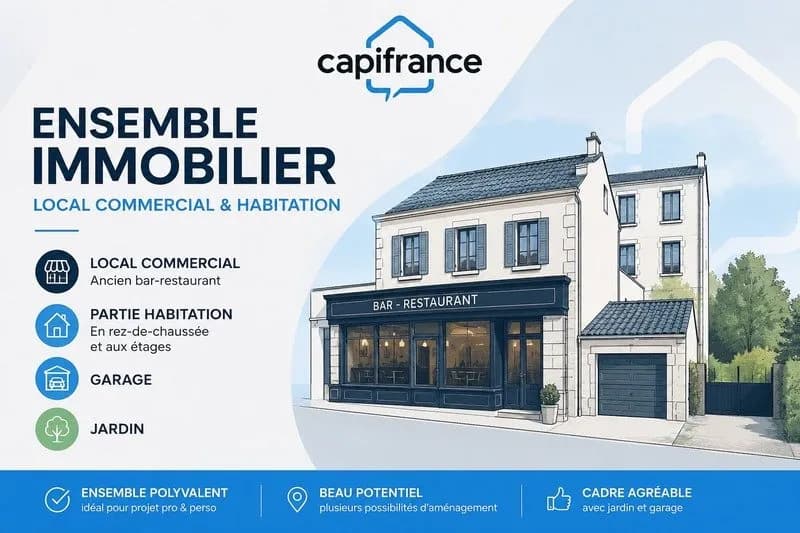PLEYBEN (29) - Immeuble mixte - Local commercial 200m² + habitation 166m² - fort potentiel - Photo 1