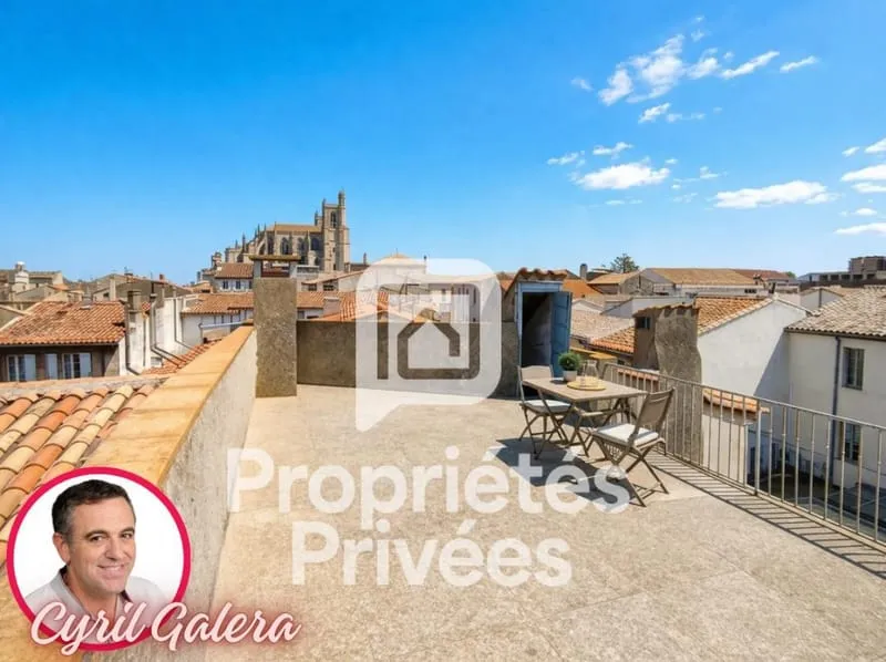 Narbonne Centre : Immeuble de 171 m² - R+2 - avec Cour-Parking et Toit-Terrasse - Photo 1