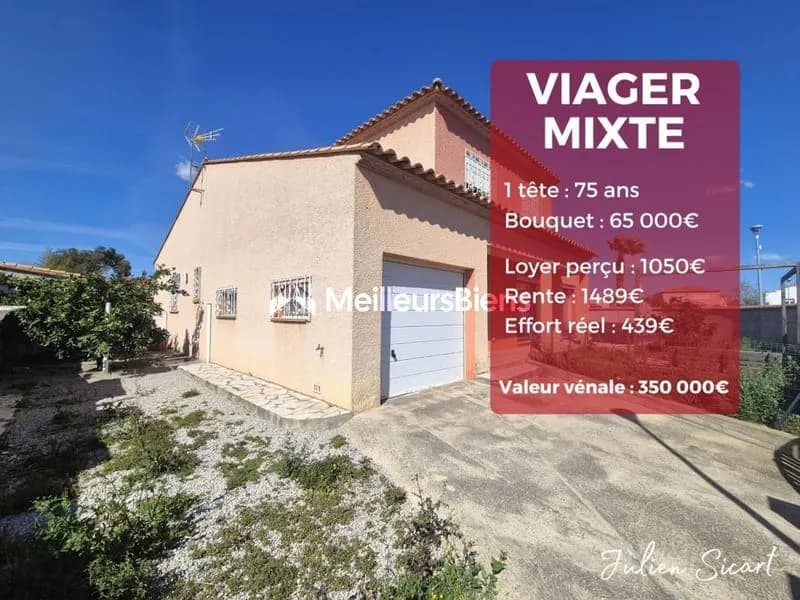 Viager mixte libre et occupé - Ensemble immobilier récent avec revenu locatif immédiat - Photo 1