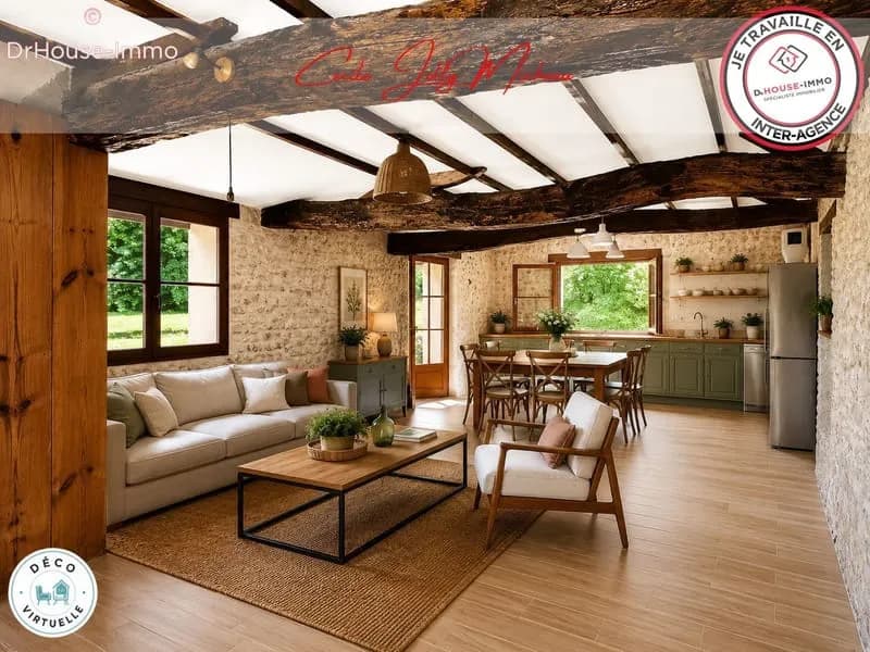 Ensemble immobilier - 2 maisons - 180m² habitable - Jardin 3591m² - - Photo 1