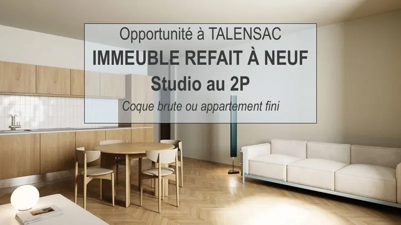 OPPORTUNITÉ À TALENSAC : Immeuble entièrement refait à neuf - DISPONIBLE DE SUITE ! - Photo 1