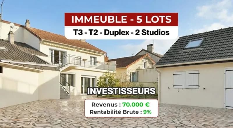 IMMEUBLE DE RAPPORT 4 À 5 LOTS PARKINGS PRIVATIFS CAV - Photo 1