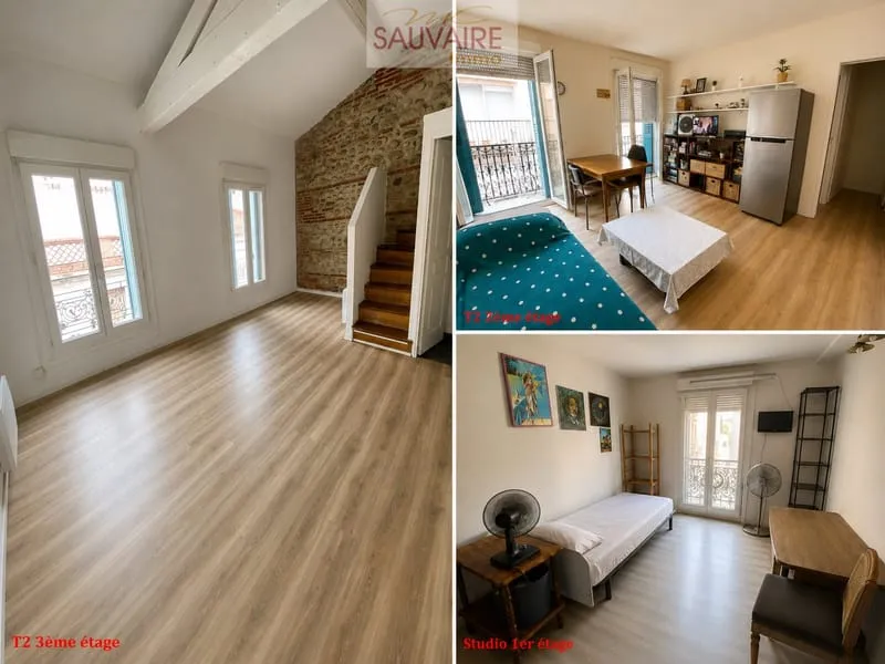 Investissement locatif Lot de 3 appartements à Perpignan - Photo 1
