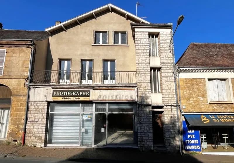 Immeuble à vendre, usage habitation et commerce, mitoyen de - Photo 1