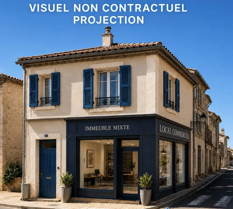 Immeuble mixte, Local commercial - Photo 1