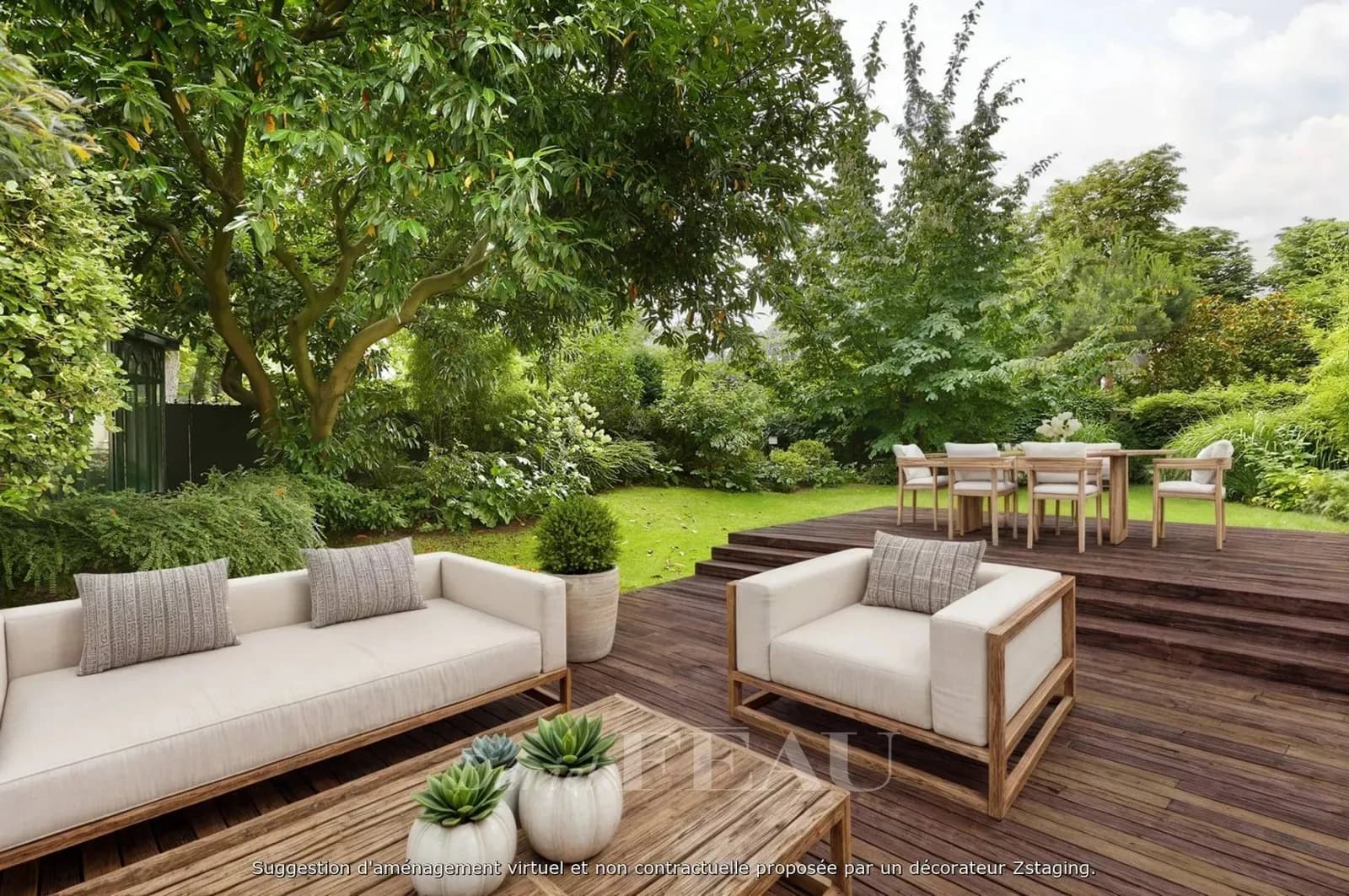 Neuilly - Saint James - Rez de jardin Immeuble de grand standing - Photo 1