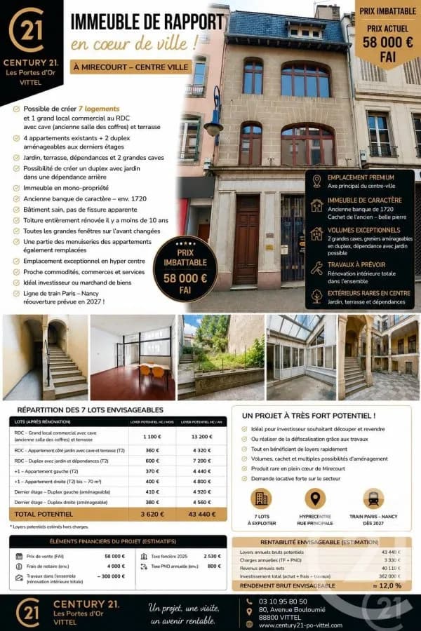 Immeuble de rapport 260 m² - Photo 1