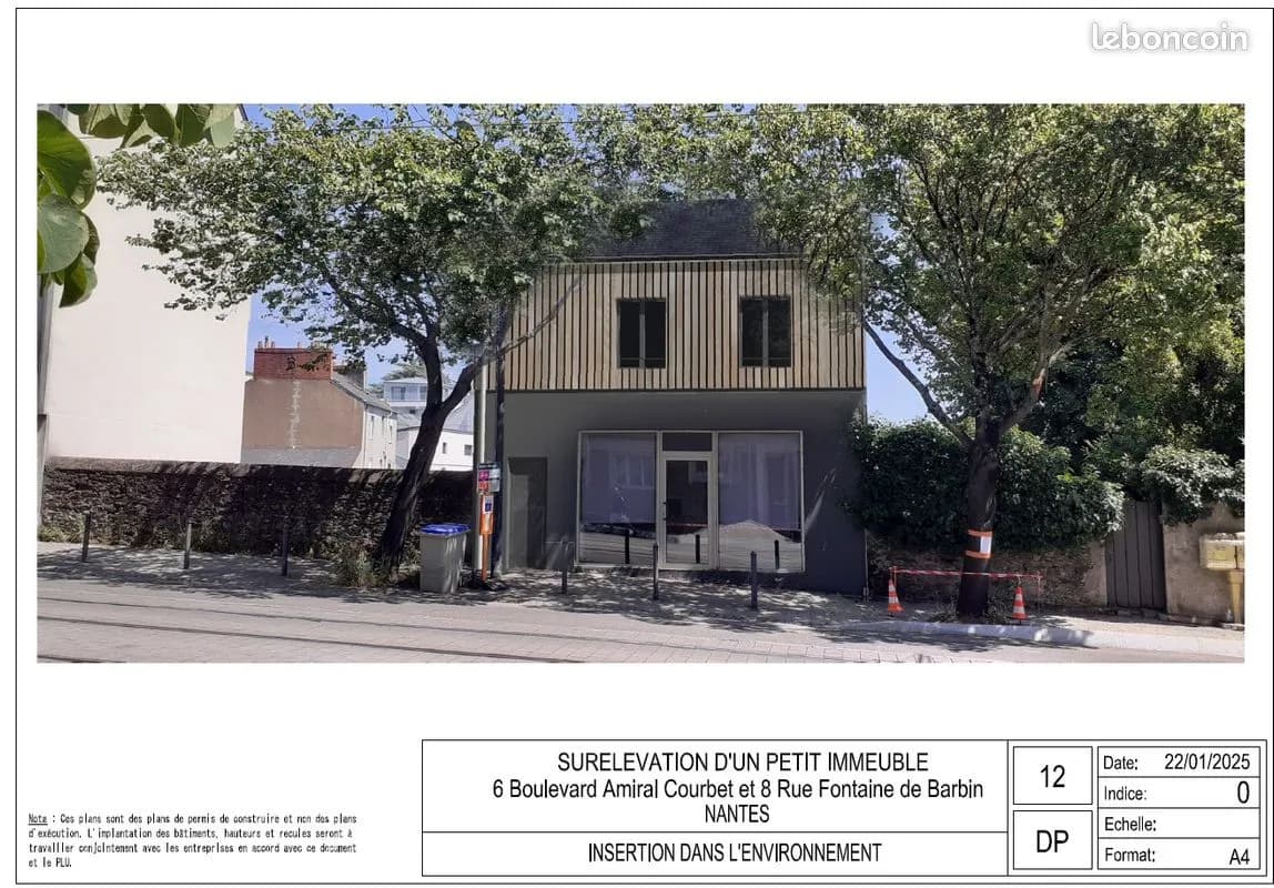 Immeuble entier - habitation, bureau et commerce - Nantes Motte-Rouge - Photo 1