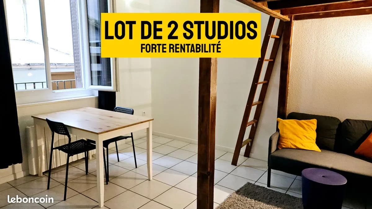 Lot de 2 studios meublés idéalement situés - Photo 1