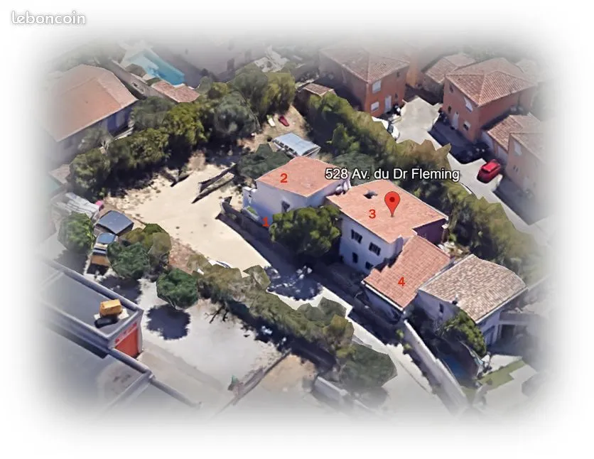 Proche CHU NÎMES ensemble immobilier (3 T2 + 1 T4) + terrain constructible 1 440 m² - Photo 1