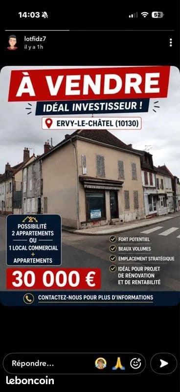 Immeuble 3 pièces 230 m² - Photo 1