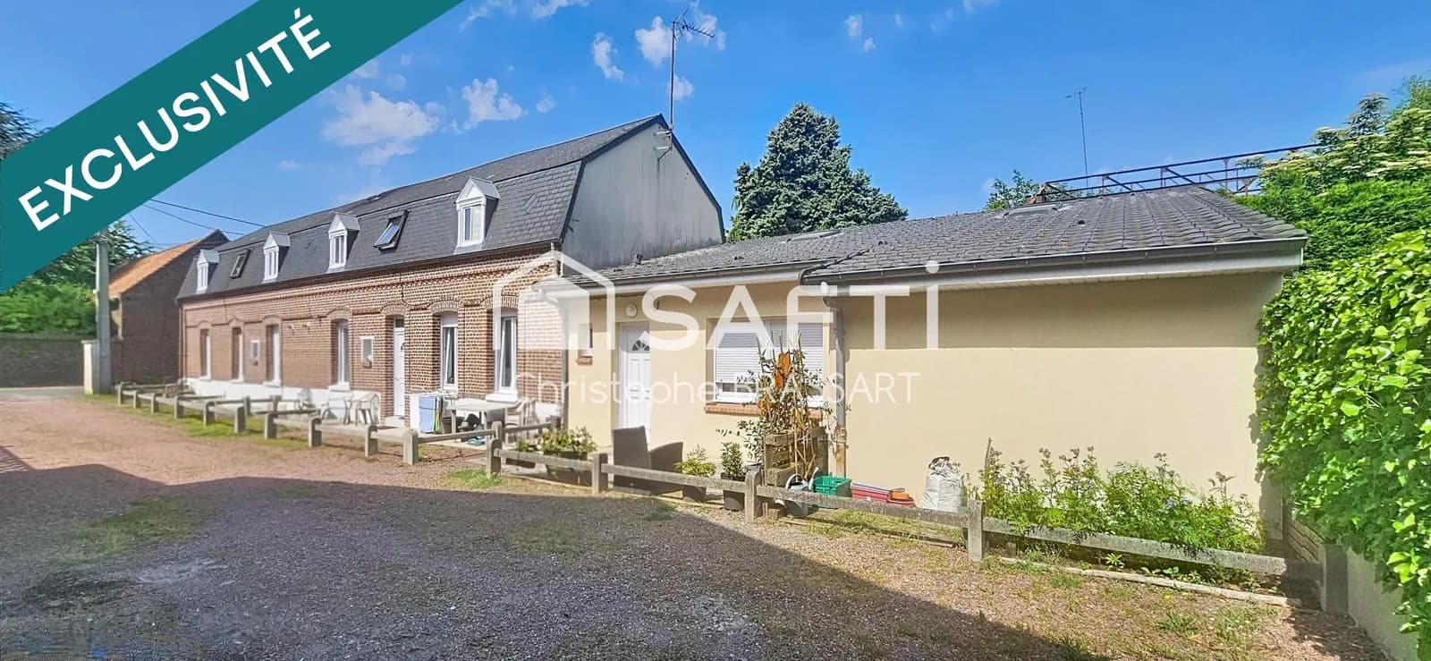 ACHICOURT IMMEUBLE DE RAPPORT DE 175 m² 3 LOGEMENTS LOUÉS AUCUN TRAVAUX À PRÉVOIR - Photo 1