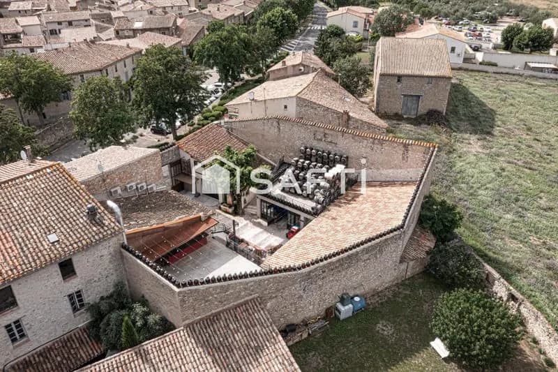 Ensemble Immobilier à Lagrasse, appartements, murs commerciaux et locaux. - Photo 1