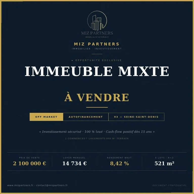 Immeuble de rapport 20 pièces 521 m² - Photo 1