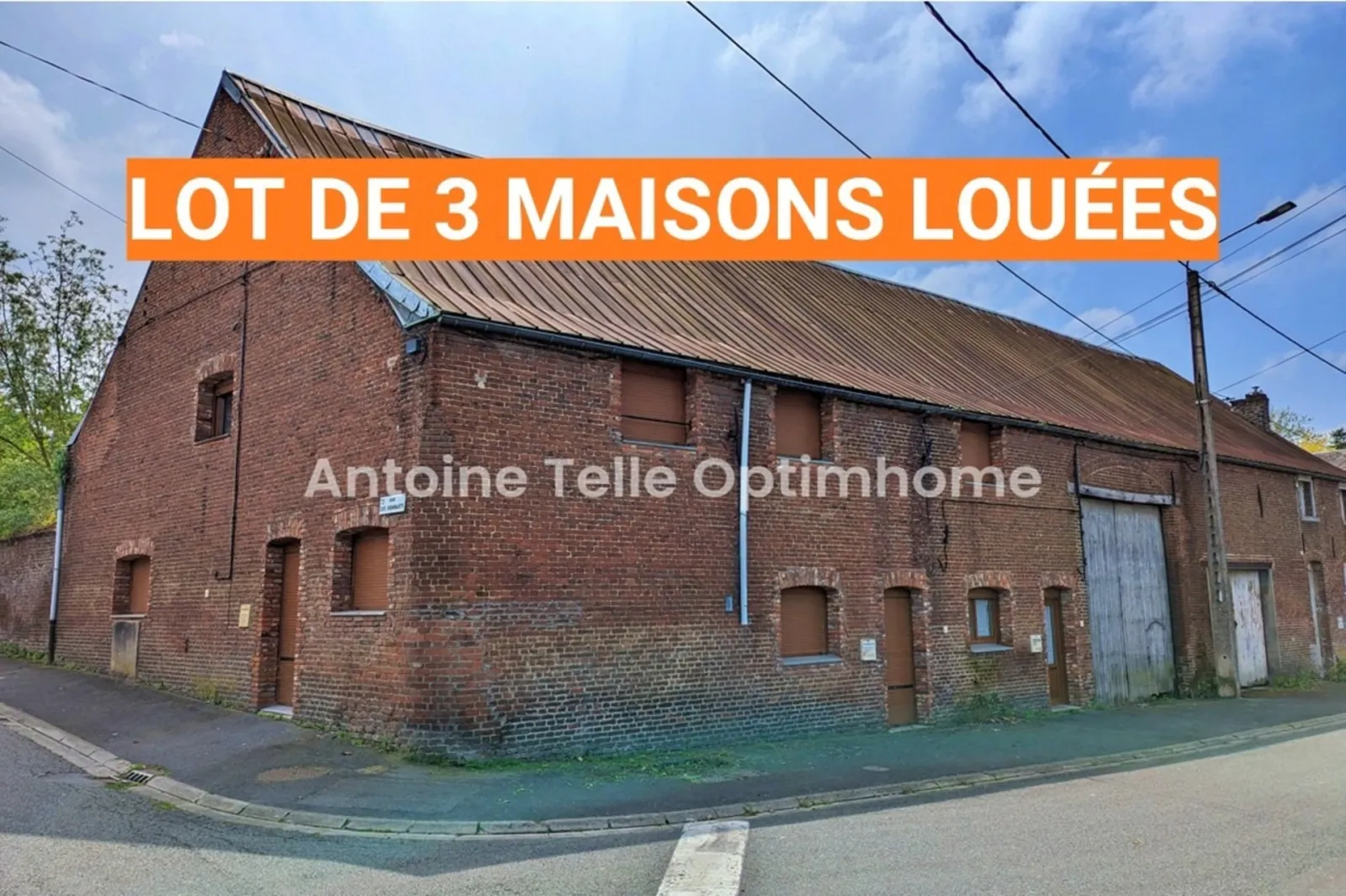 Le Cateau - Opportunité d'investissement locatif - rentabilité immédiate : Ensemble de 3 maisons louées - Photo 1