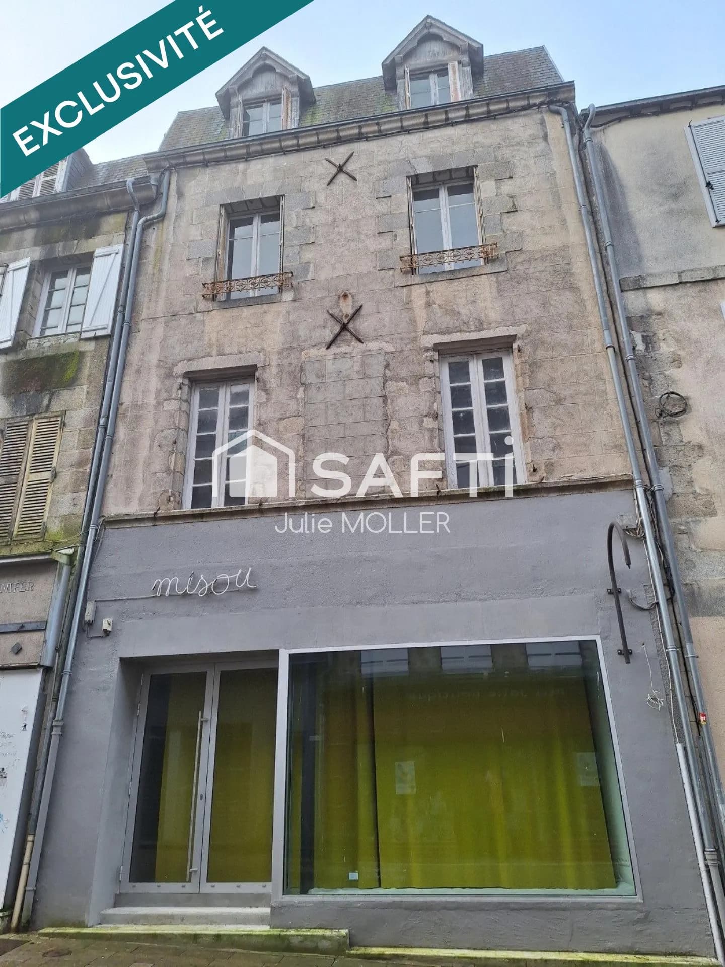 Local commercial et duplex dans le centre de Guéret - Photo 1