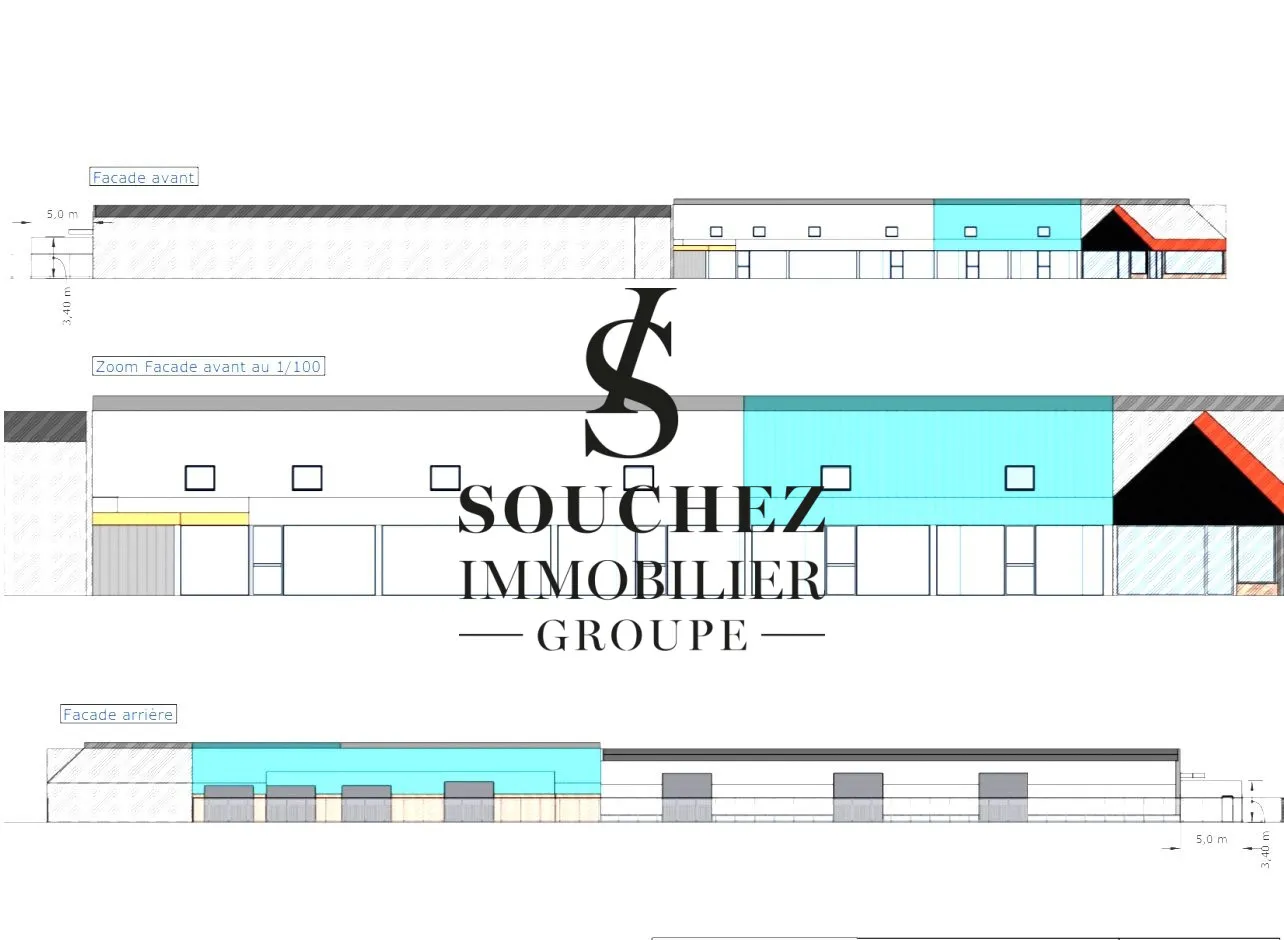 Immeuble industriel 141 m² - Photo 1