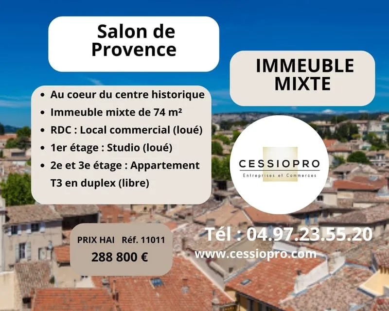 À VENDRE IMMEUBLE MIXTE SALON-DE-PROVENCE - Photo 1
