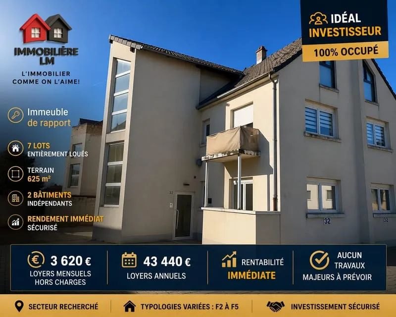 Immeuble de rapports - 7 appartements loués - Rentabilité brute 9,24% - Photo 1
