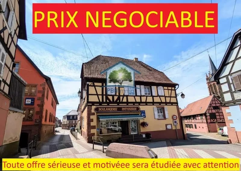 VAL DE MODER (67) - Immeuble 217m² avec Local Commercial et Appartement - Photo 1