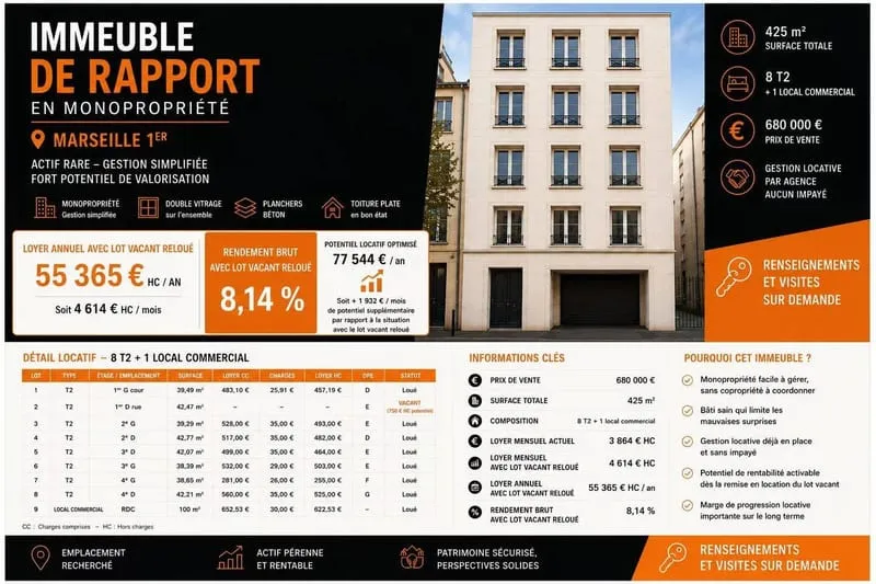 Immeuble 425 m² - Photo 1